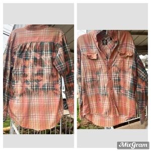Custom Flannel Bleached